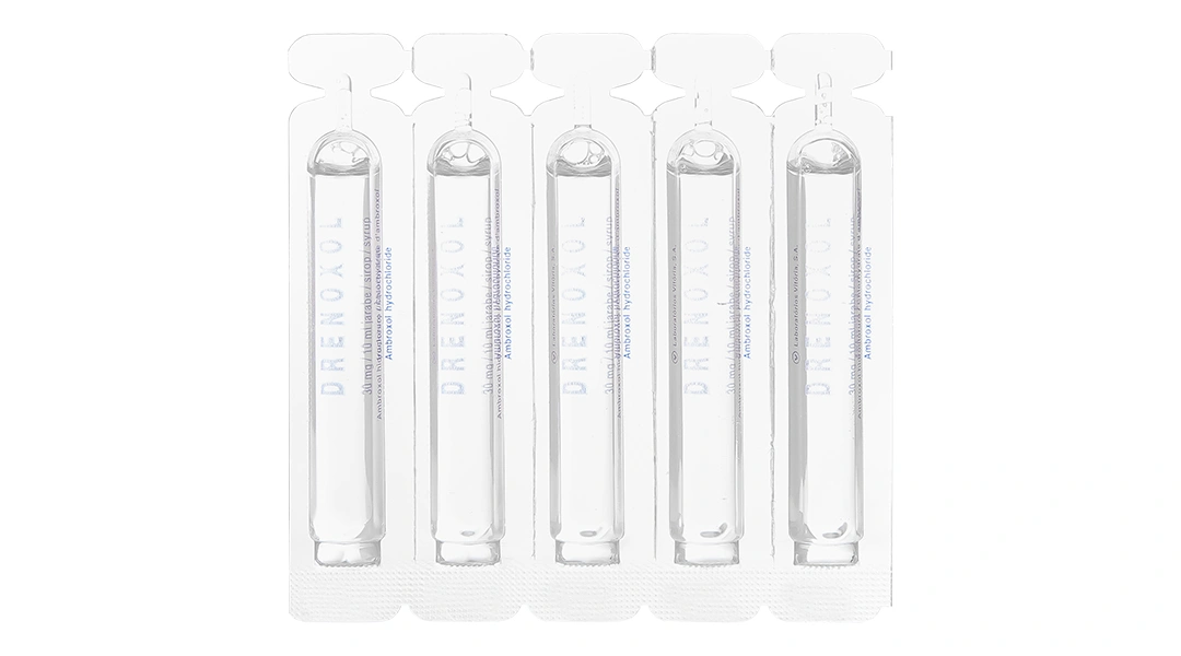 Siro Drenoxol 30mg/10ml trị rối loạn tiết dịch hô hấp (20 ống x 10ml) - 6
