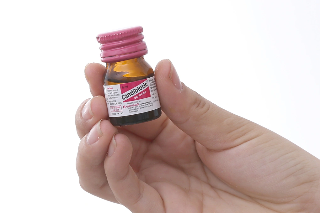 Dung dịch nhỏ tai Candibiotic trị nhiễm khuẩn tai chai 5ml - 2