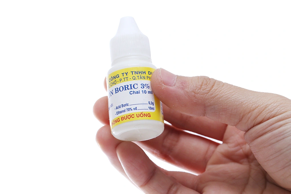 Cồn Boric 3% Nam Việt trị nấm, viêm tai giữa chai 10ml - 2
