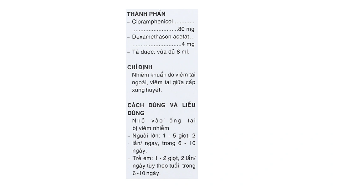 Thuốc nhỏ tai Otifar trị nhiễm khuẩn tai lọ 8ml - 4