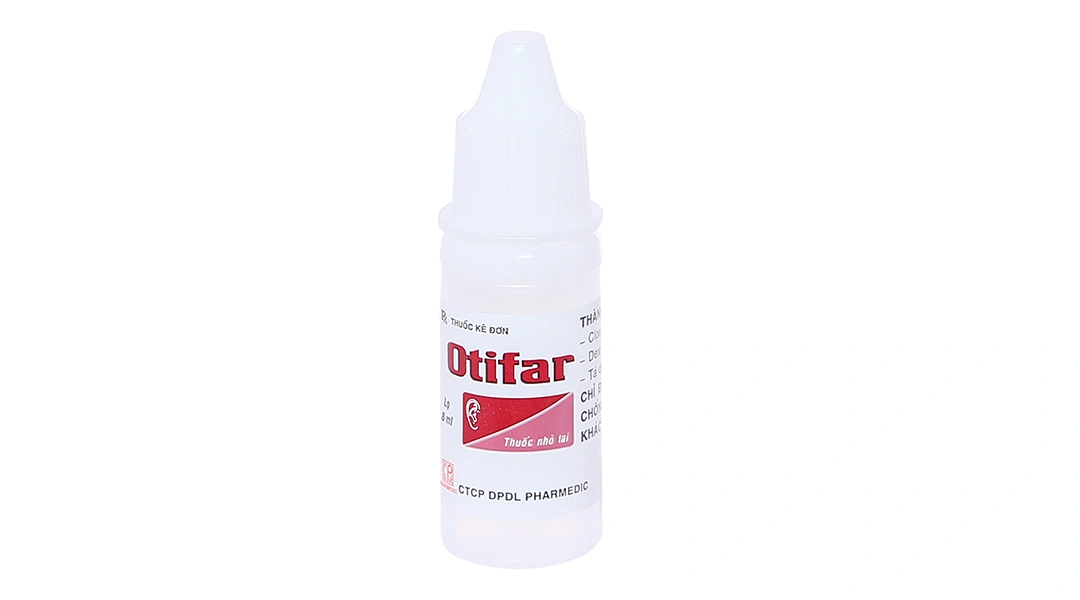Thuốc nhỏ tai Otifar trị nhiễm khuẩn tai lọ 8ml - 5
