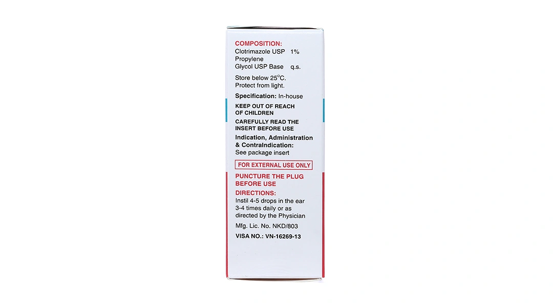 Dung dịch nhỏ tai Candid 1% trị nấm tai chai 15ml - 4