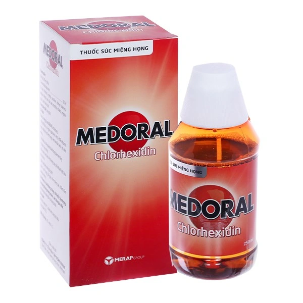 Thuốc súc miệng họng Medoral hỗ trợ trị nhiễm khuẩn họng, loét miệng