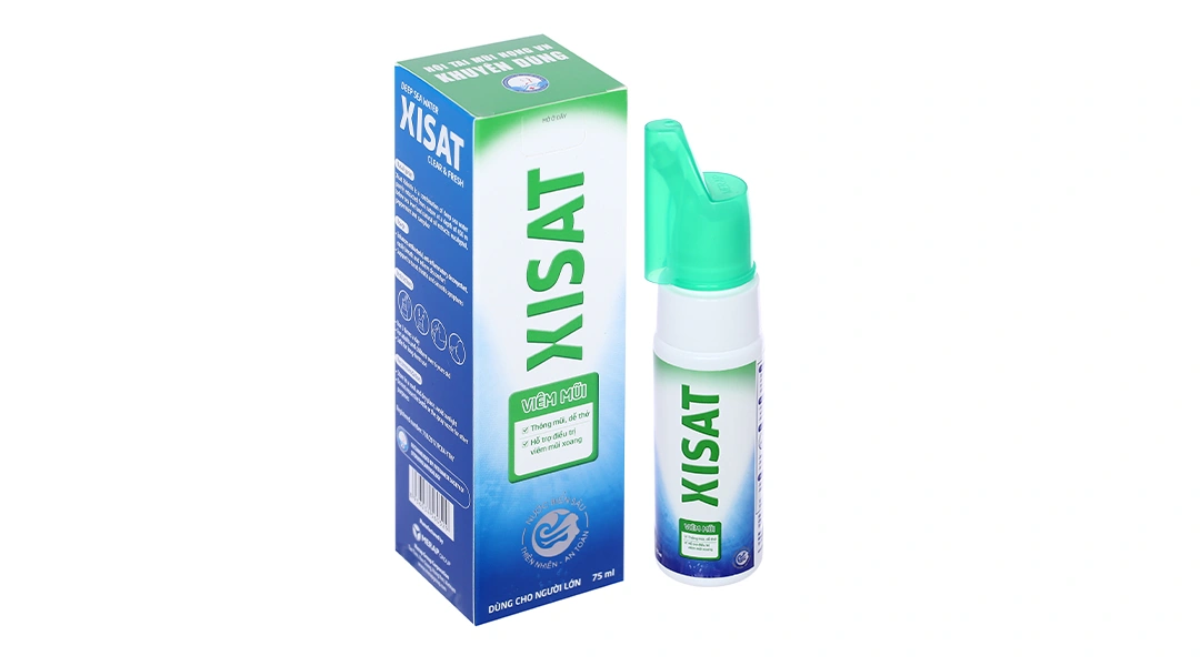 Dung dịch xịt mũi Xisat hỗ trợ giảm viêm xoang chai 75ml - 1