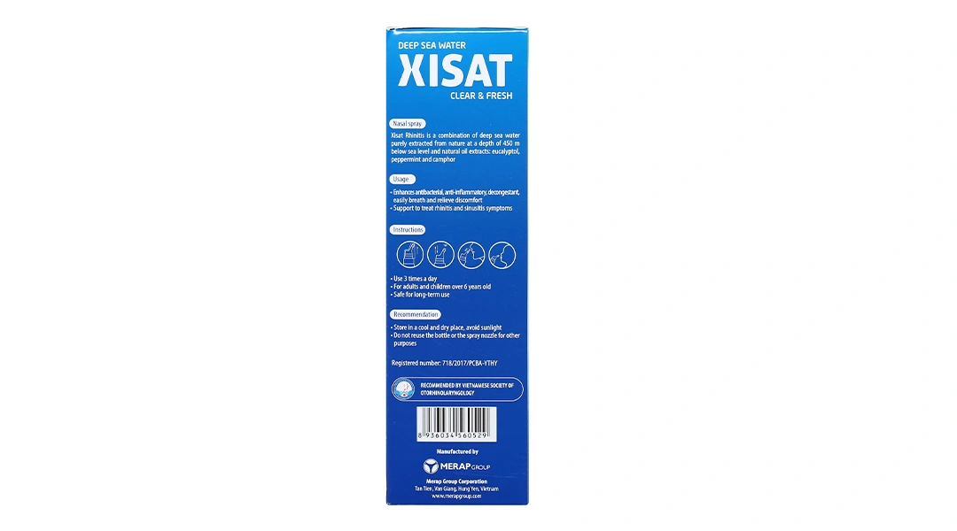 Dung dịch xịt mũi Xisat hỗ trợ giảm viêm xoang chai 75ml - 5