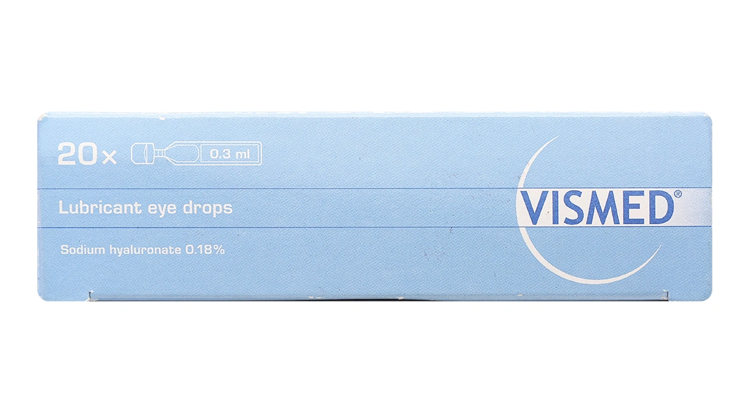 Dung dịch nhỏ mắt Vismed 0.18% bôi trơn mắt, giảm khô mắt (20 ống x 0.3ml) - 3