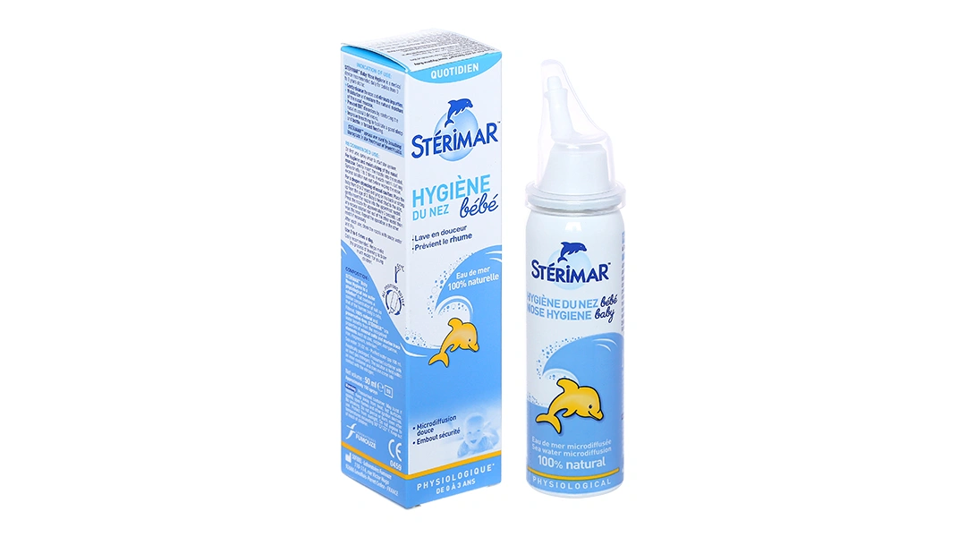 Dung dịch xịt mũi Sterimar Nose Hygiene Baby giảm nghẹt mũi cho bé chai 50ml - 