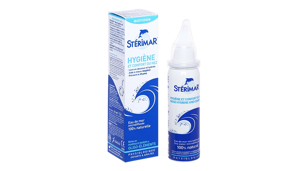 Dung dịch xịt mũi Sterimar Nose Hygiene and Comfort vệ sinh mũi hằng ngày chai 50ml - 