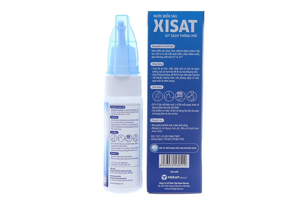Dung dịch xịt mũi Xisat Hằng Ngày giúp sát khuẩn, kháng viêm chai 75ml - 2