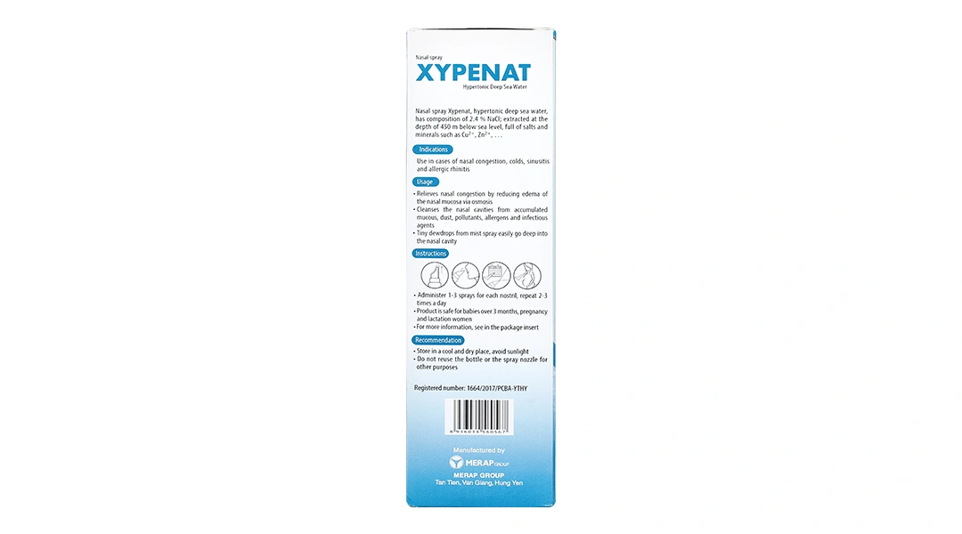 Xịt mũi Xypenat giảm nghẹt mũi chai 75ml - 3