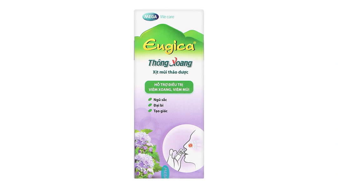 Dung dịch xịt mũi Thông Xoang Eugica hỗ trợ giảm các bệnh lý hô hấp chai 15ml - 2