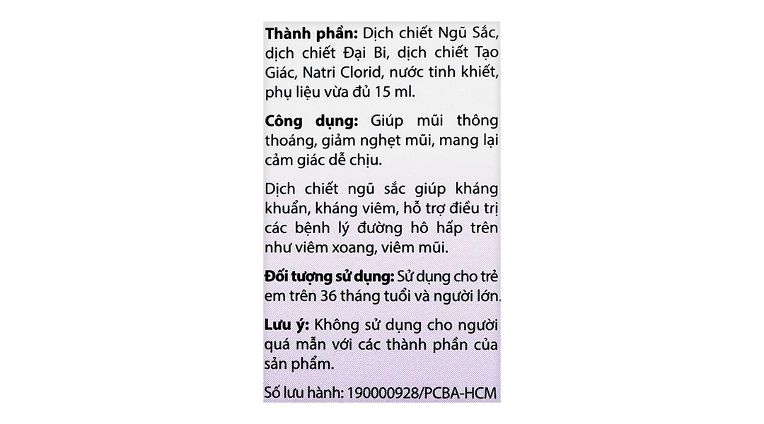Dung dịch xịt mũi Thông Xoang Eugica hỗ trợ giảm các bệnh lý hô hấp chai 15ml - 5