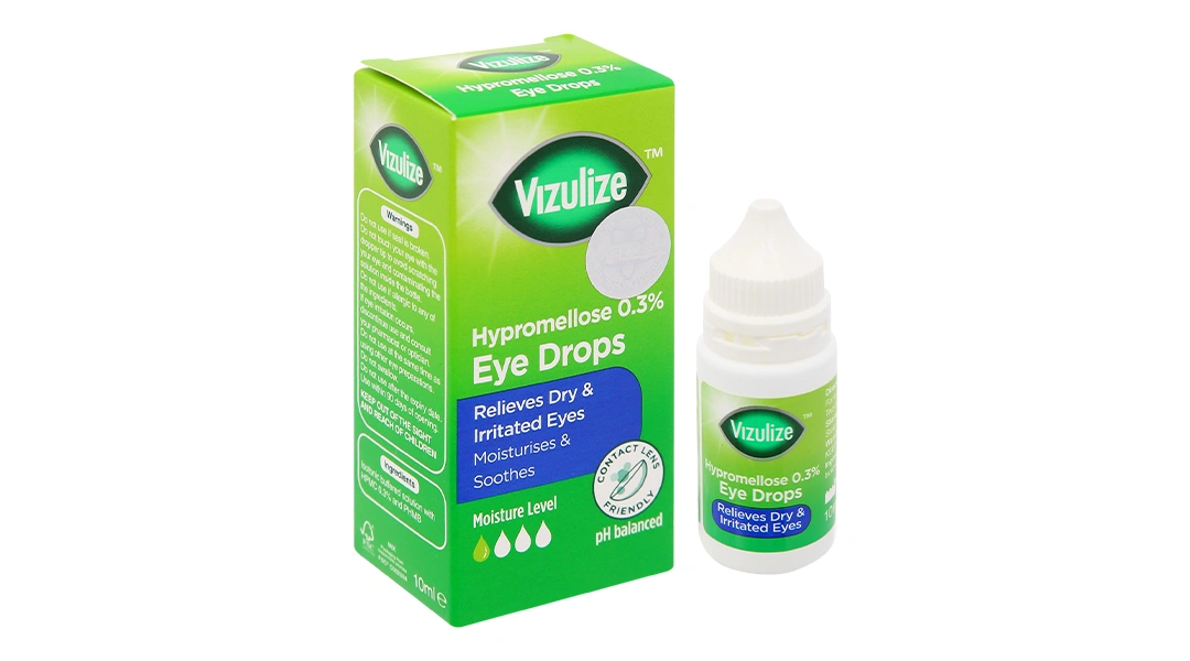 Nước mắt nhân tạo Vizulize Hypromellose 0.3% giảm cảm giác khô, kích ứng mắt chai 10ml - 