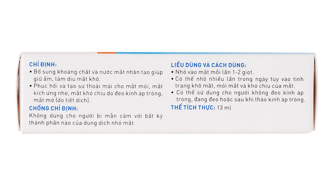 Dung dịch nhỏ mắt V.Rohto Mineral Tear giữ ẩm và bổ sung khoáng chất chai 13ml - 3