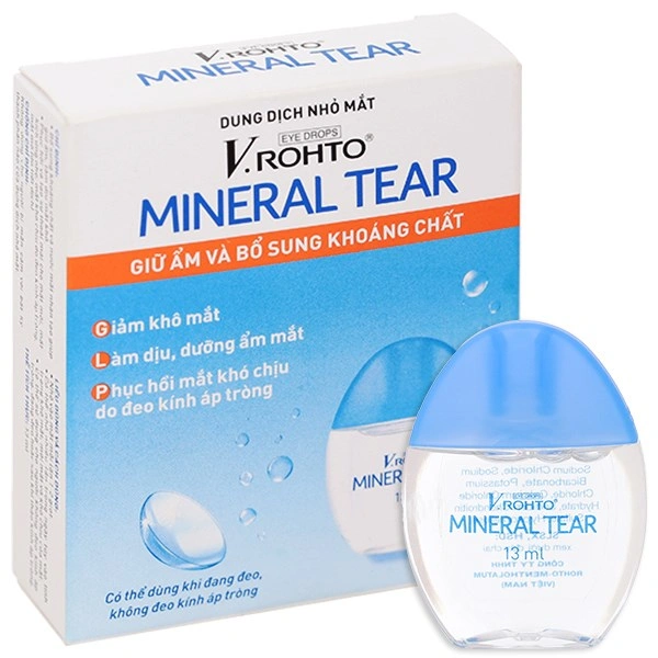 Dung dịch nhỏ mắt V.Rohto Mineral Tear giữ ẩm và bổ sung khoáng chất