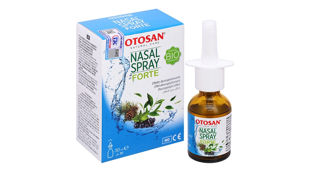 Dung dịch xịt mũi Otosan Nasal Spray Forte hỗ trợ giảm viêm mũi, viêm xoang lọ 30ml - 1