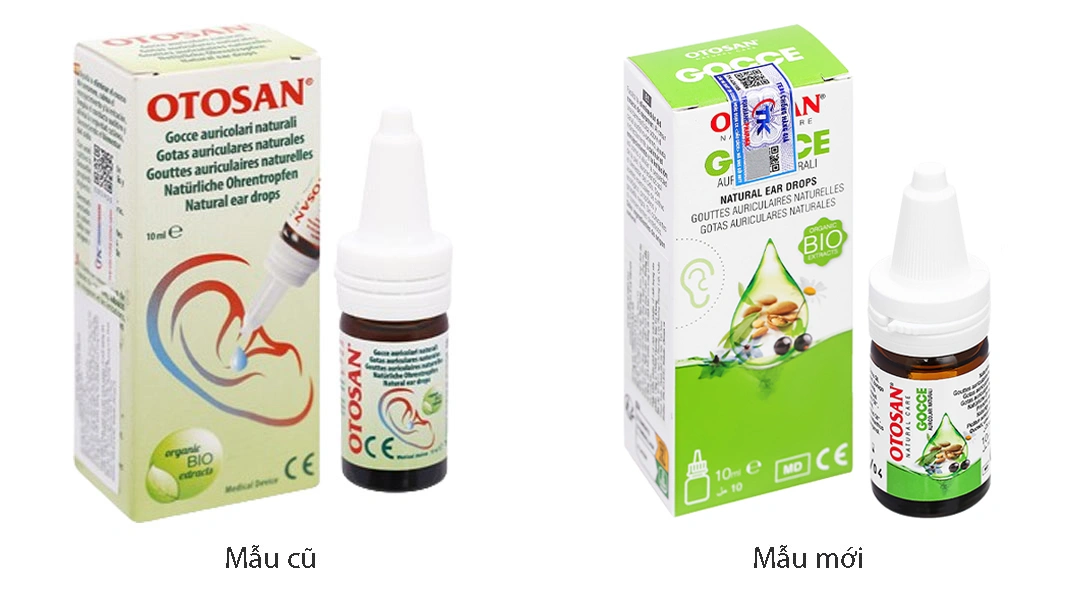 Dung dịch nhỏ tai Otosan giúp kháng khuẩn, chống viêm nhiễm trùng tai chai 10ml - 