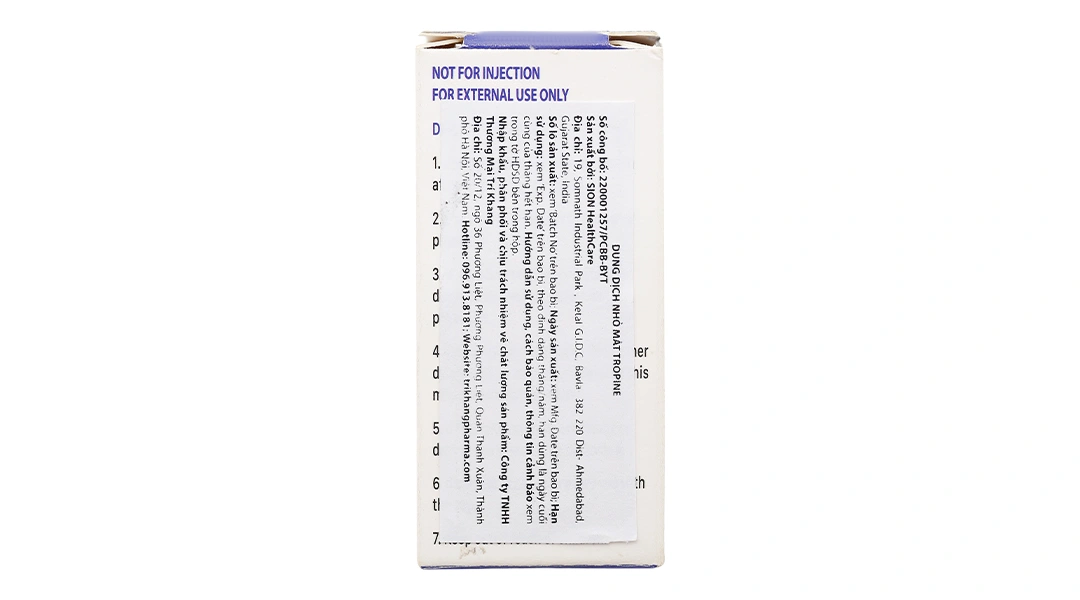 Dung dịch nhỏ mắt Tropine Sion giúp kiểm soát cận thị chai 10ml - 3