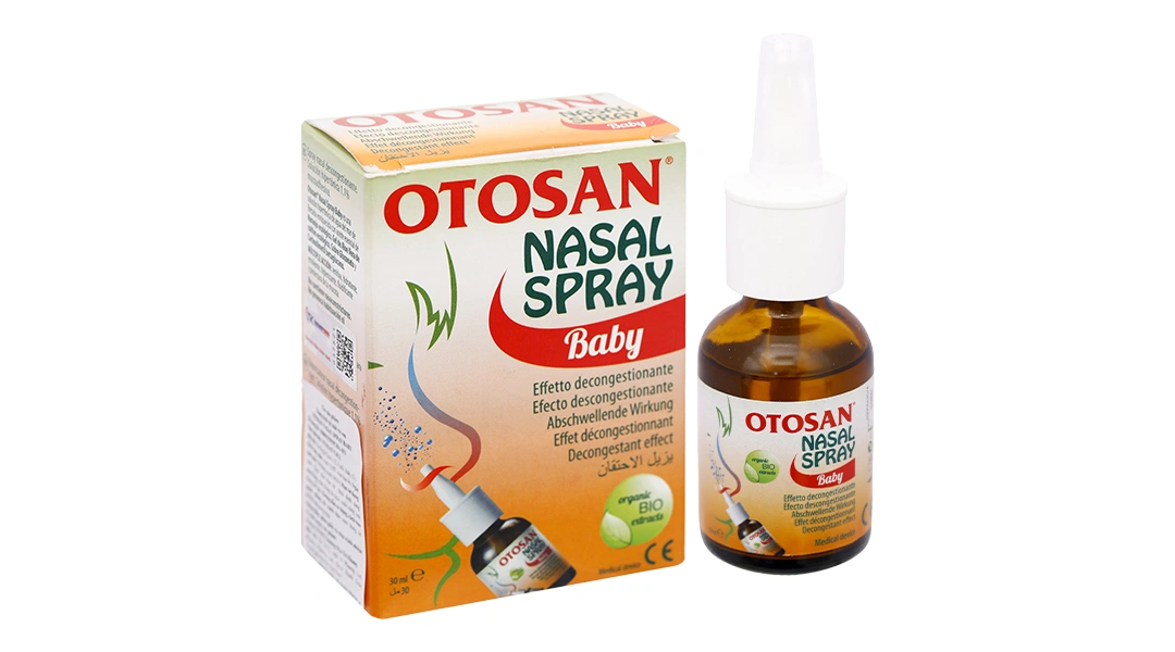 Dung dịch xịt mũi Otosan Nasal Spray Baby hỗ trợ giảm viêm mũi, viêm xoang chai 30ml - 