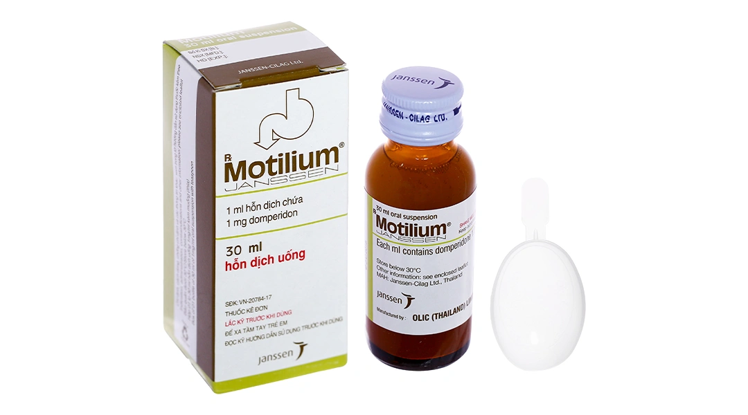 Hỗn dịch uống Motilium 1mg/ml trị triệu chứng nôn và buồn nôn chai 30ml - 