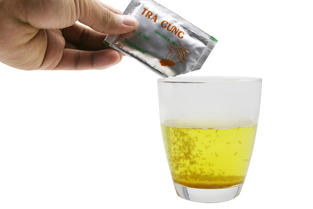 Trà gừng hòa tan Traphaco giảm đau bụng, đầy trướng hộp (10 túi x 3g) - 5