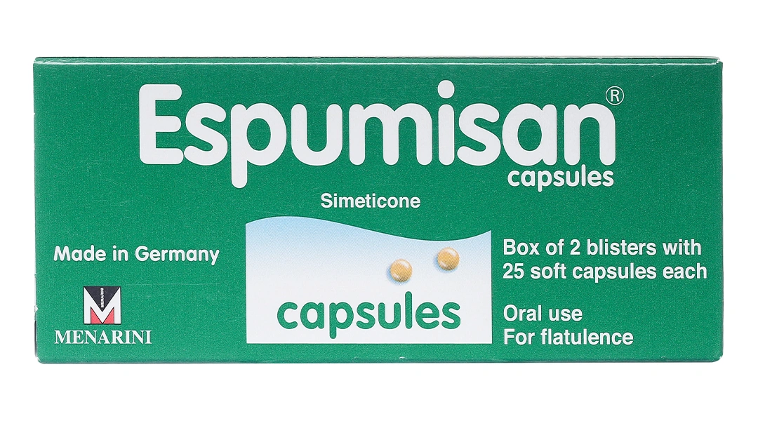 Espumisan 40mg trị đầy hơi, chướng bụng (2 vỉ x 25 viên) - 1