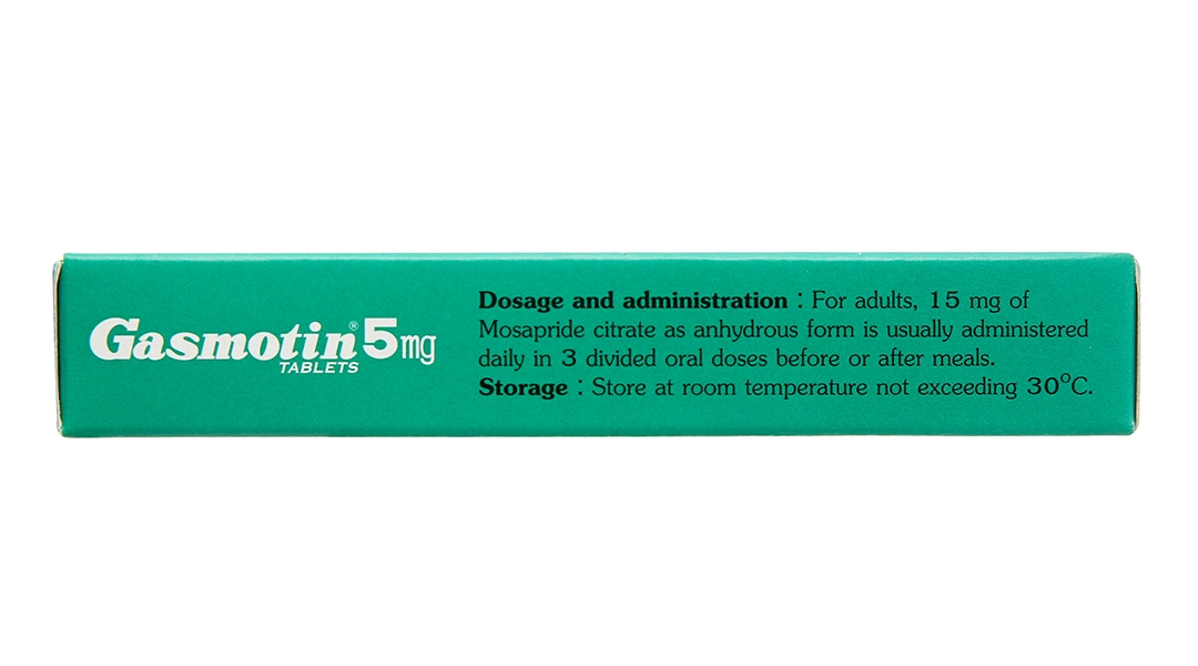 Gasmotin 5mg trị triệu chứng dạ dày - ruột (3 vỉ x 10 viên) - 2