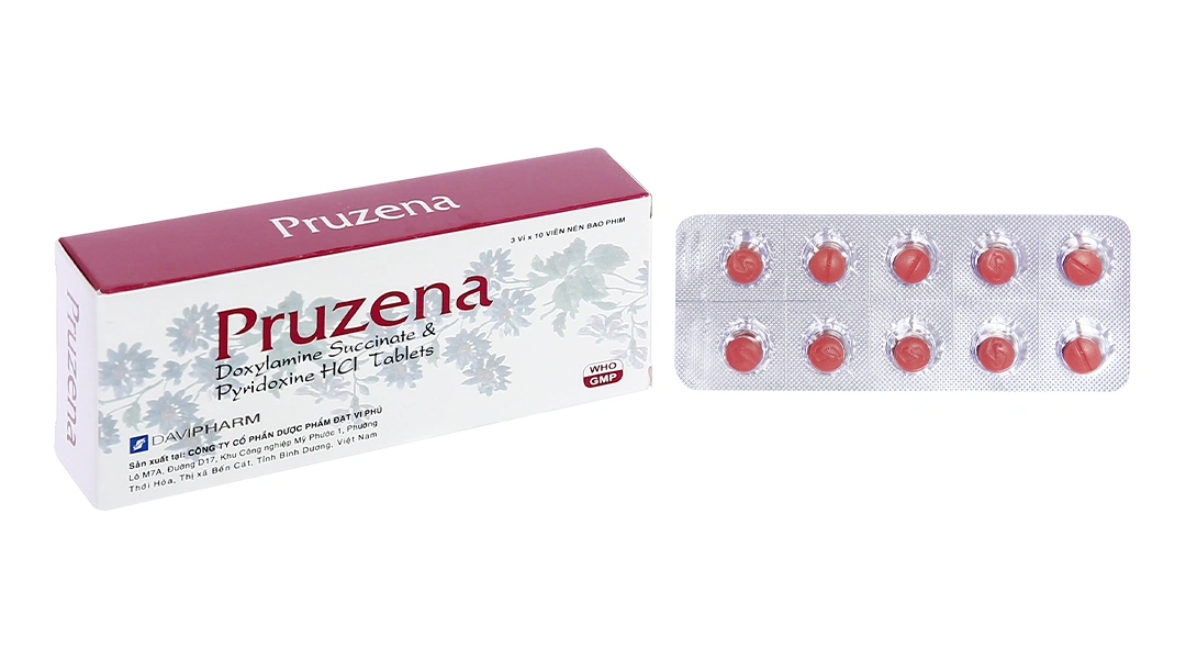 Pruzena giảm nôn nghén cho phụ nữ mang thai (3 vỉ x 10 viên) - 