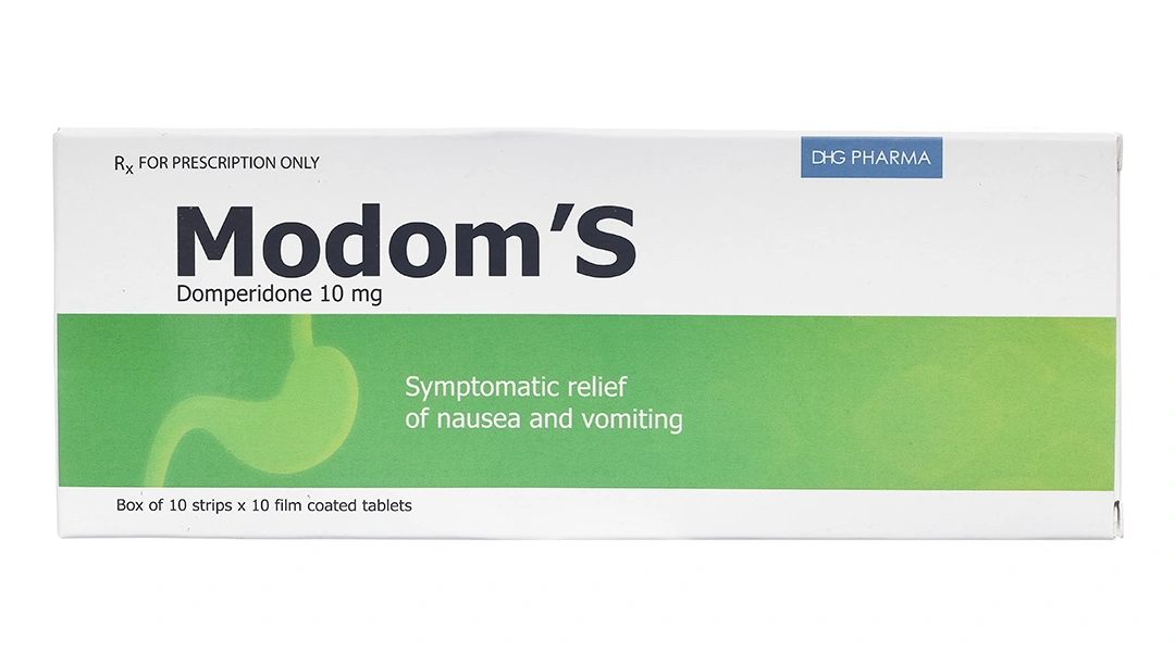 Modom's 10mg trị triệu chứng nôn và buồn nôn (10 vỉ x 10 viên) - 1