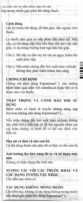 Nhũ dịch uống Espumisan L 40mg/ml trị đầy hơi, khó tiêu chai 30ml - 7