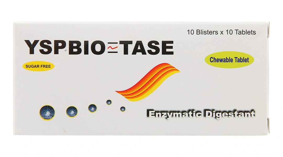 Viên nhai YspBio - Tase trị chứng khó tiêu, bội thực, chán ăn (10 vỉ x 10 viên) - 1