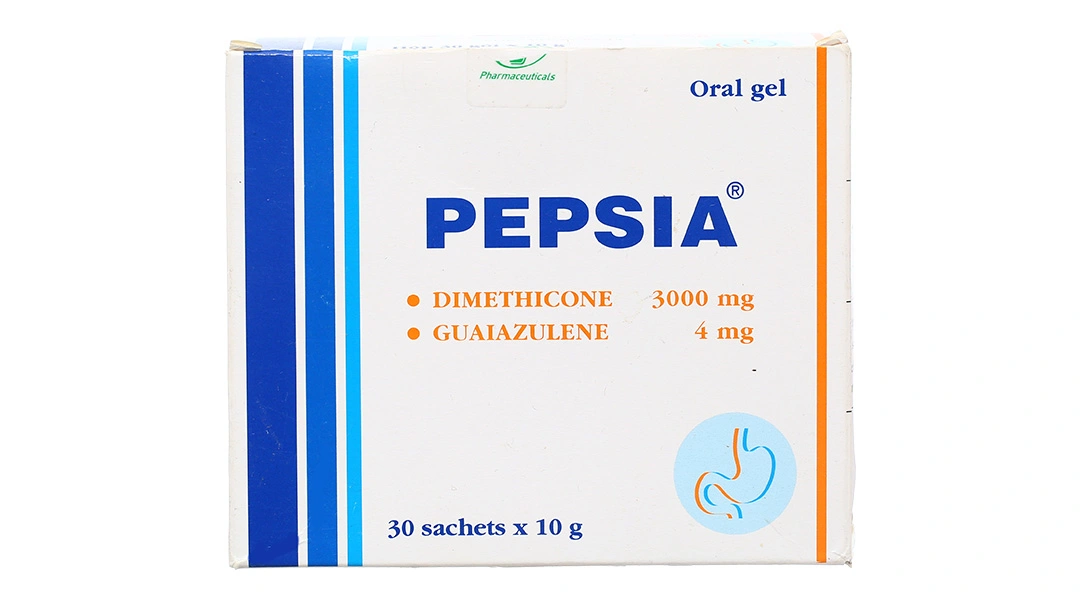 Gel uống Pepsia trị chứng đầy hơi, ợ nóng (30 gói x 10g) - 1