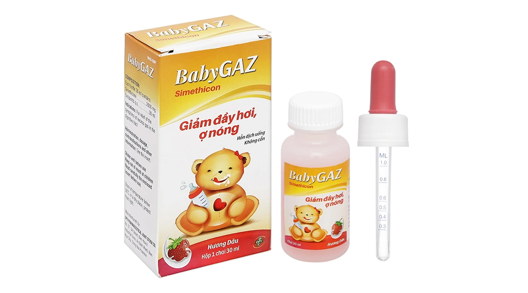 Hỗn dịch uống BabyGAZ giảm đầy hơi, ợ nóng chai 30ml - 