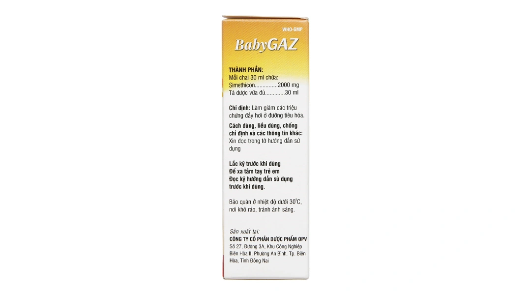 Hỗn dịch uống BabyGAZ giảm đầy hơi, ợ nóng chai 30ml - 2