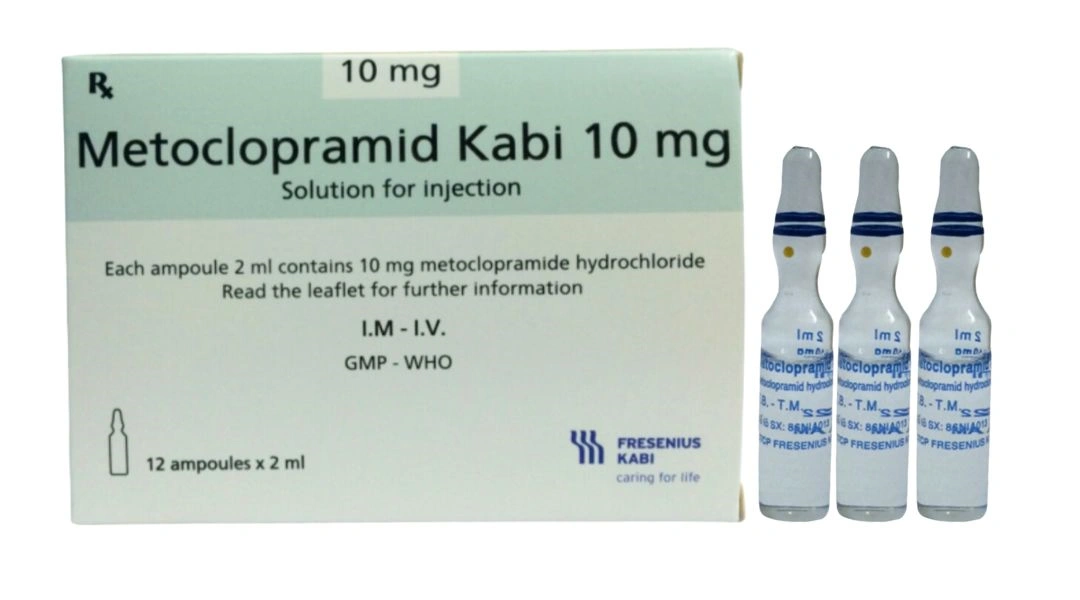 Dung dịch tiêm Metoclopramid Kabi 10mg phòng và điều trị nôn, buồn nôn (12 ống x 2ml) - 