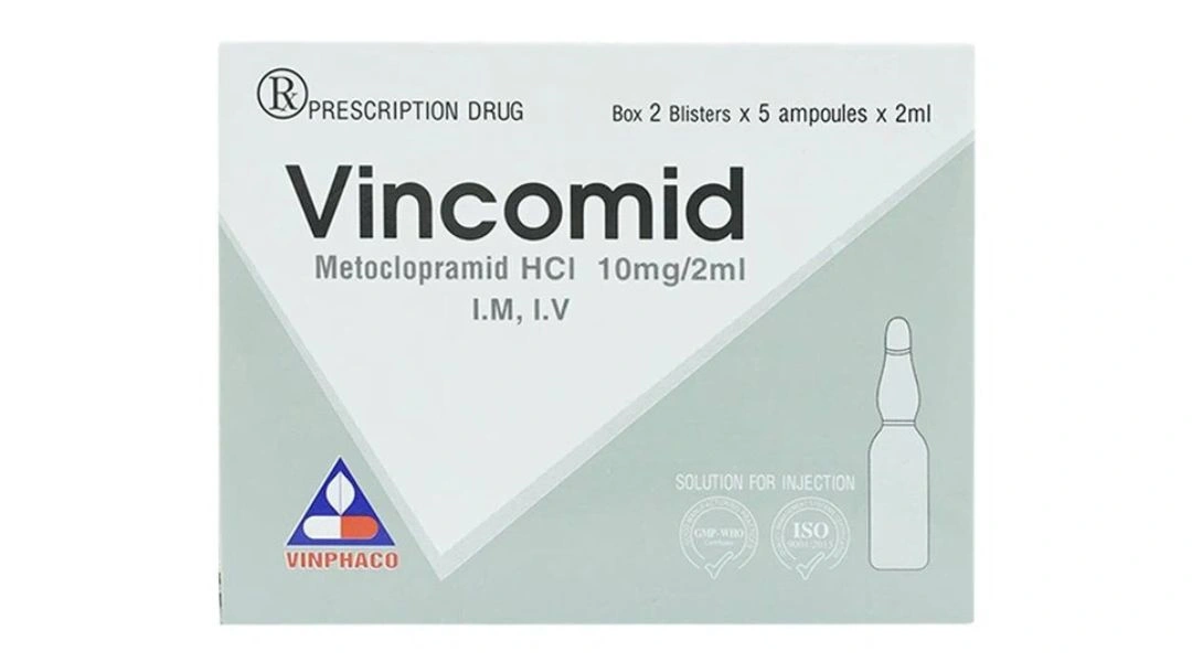 Dung dịch tiêm Vincomid 10mg/2ml Vinphaco dự phòng nôn và buồn nôn (10 ống x 2ml) - 