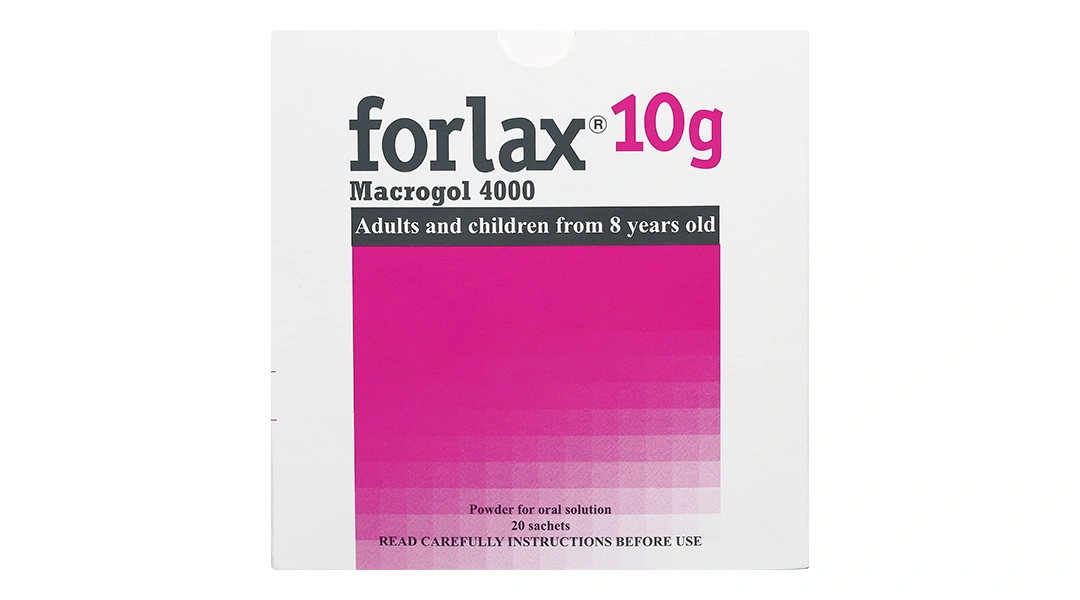 Bột pha dung dịch uống Forlax 10g trị táo bón (20 gói x 10g) - 1