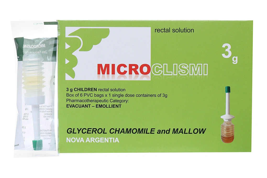 Dịch lỏng thụt trực tràng Microclismi trị táo bón cho trẻ em (6 ống x 3g) - 1
