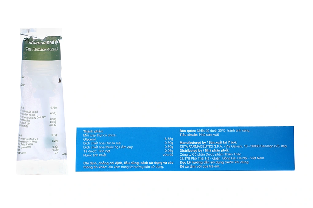 Dịch lỏng thụt trực tràng Microclismi trị táo bón cho người lớn (6 tuýp x 9g) - 2