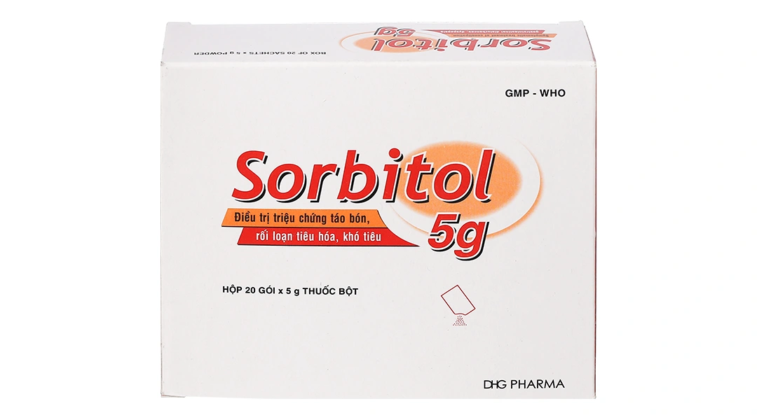 Thuốc bột Sorbitol DHG 5g trị táo bón (20 gói x 5g) - 1