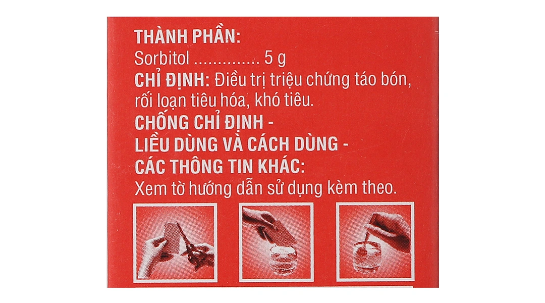 Thuốc bột Sorbitol DHG 5g trị táo bón (20 gói x 5g) - 4