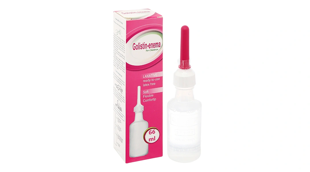 Dung dịch thụt trực tràng Golistin-enema For Children trị táo bón chai 66ml - 