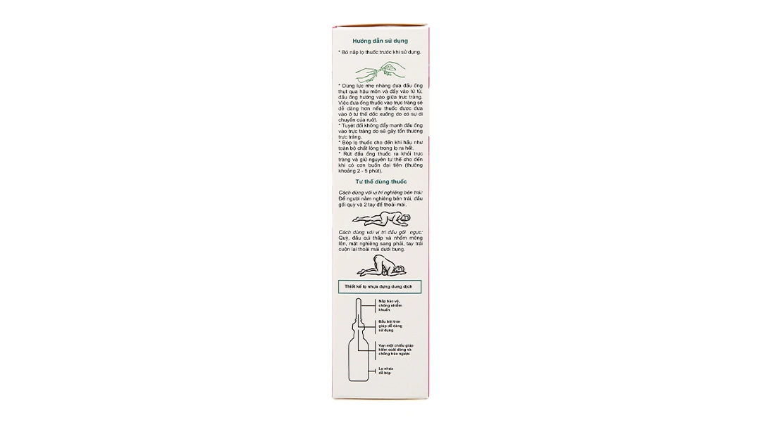 Dung dịch thụt trực tràng Golistin-enema For Children trị táo bón chai 66ml - 2