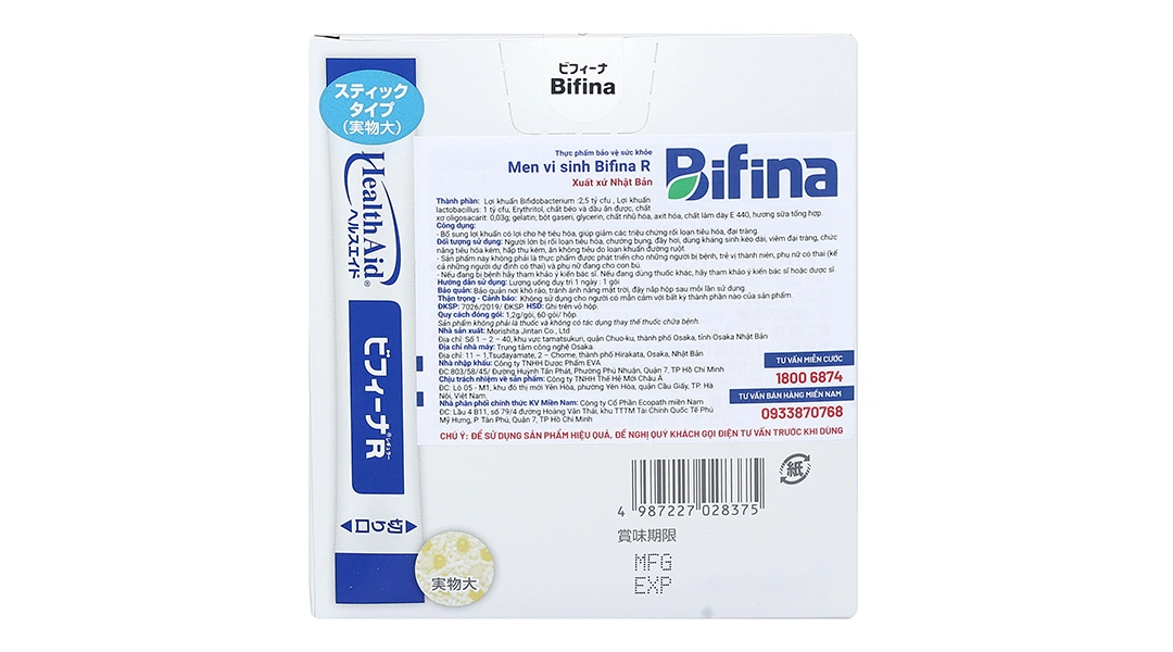 Thực phẩm bảo vệ sức khoẻ: Men Vi Sinh Bifina R - 2