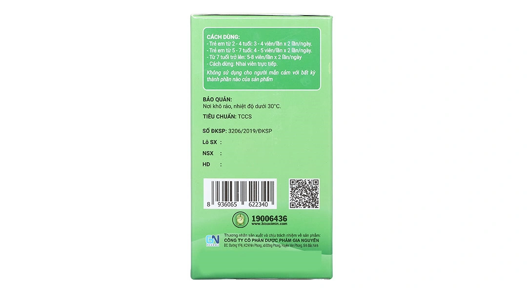 Viên nhai Bio-acimin Chew F bổ sung chất xơ lọ 60 viên - 3
