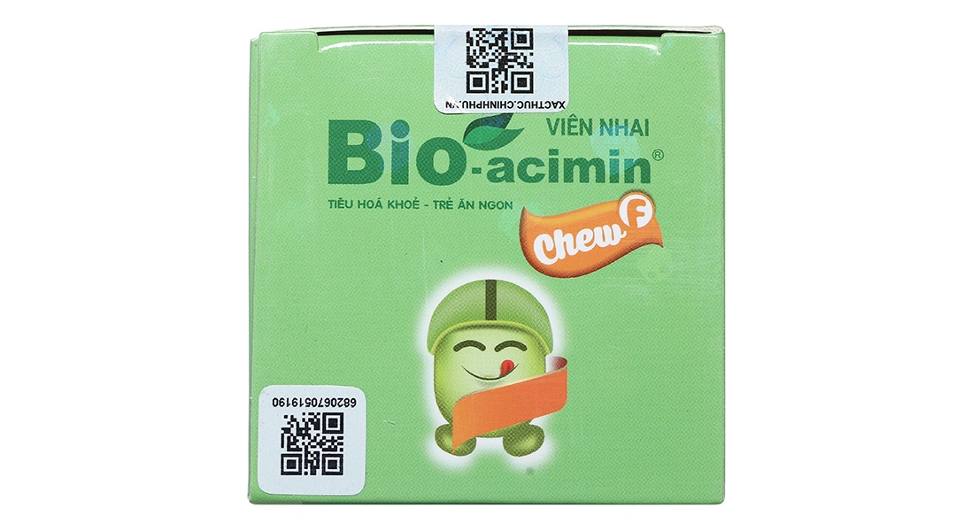 Viên nhai Bio-acimin Chew F bổ sung chất xơ lọ 60 viên - 4