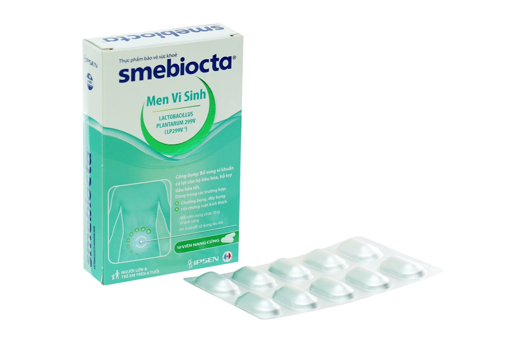 Men vi sinh Smebiocta bổ sung lợi khuẩn hộp 10 viên - 