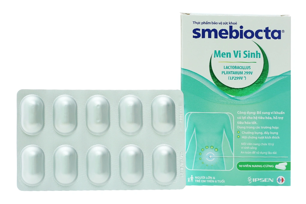 Men vi sinh Smebiocta bổ sung lợi khuẩn hộp 10 viên - 1