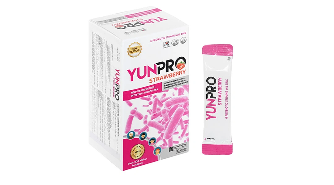 Yunpro Strawberry hộp 20 gói x 2g - 