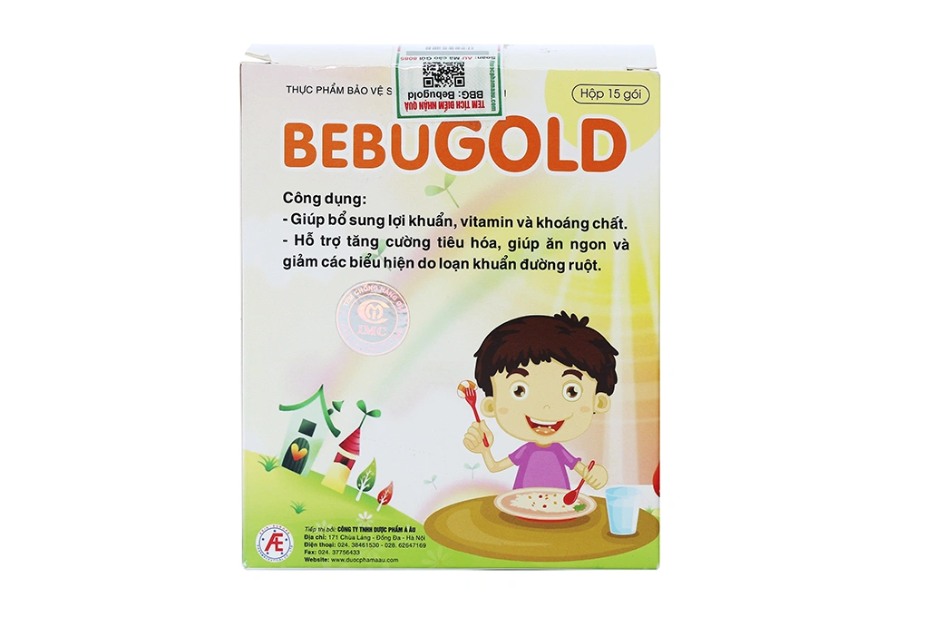 Cốm BebuGold bổ sung lợi khuẩn, vitamin, tăng cường tiêu hóa hộp 15 gói - 